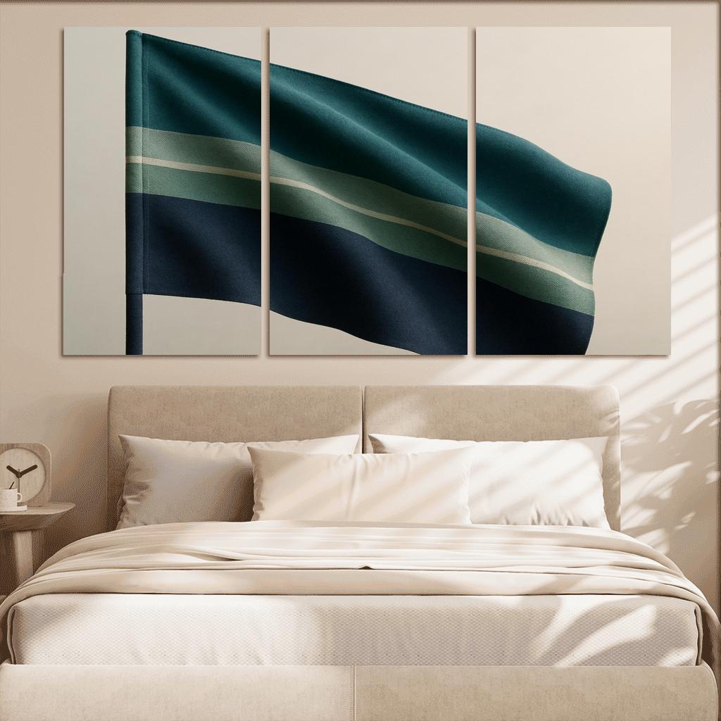 Auroral Stripes Flag Study wall art