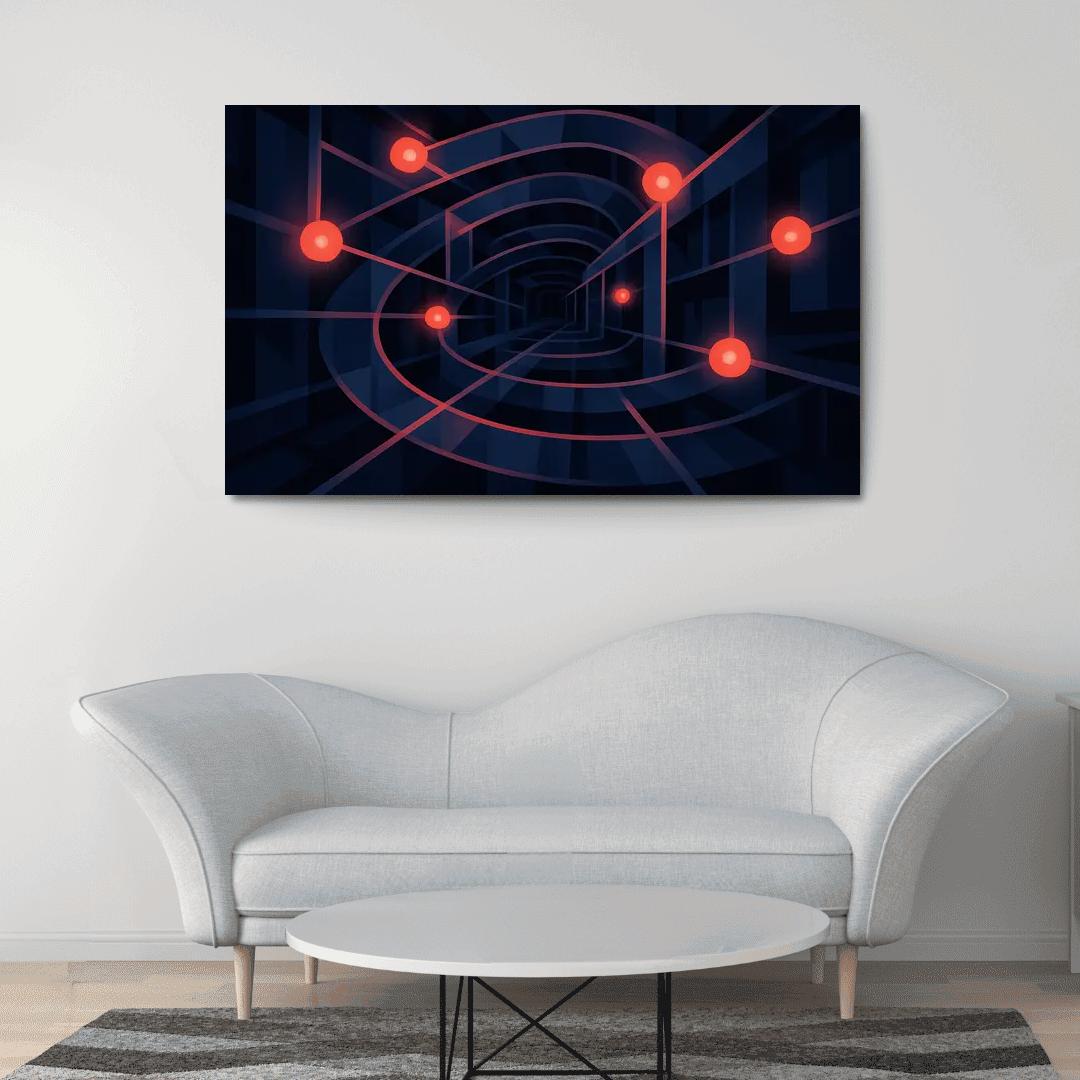 Labyrinth Of Lucid Echoes framed paintings
