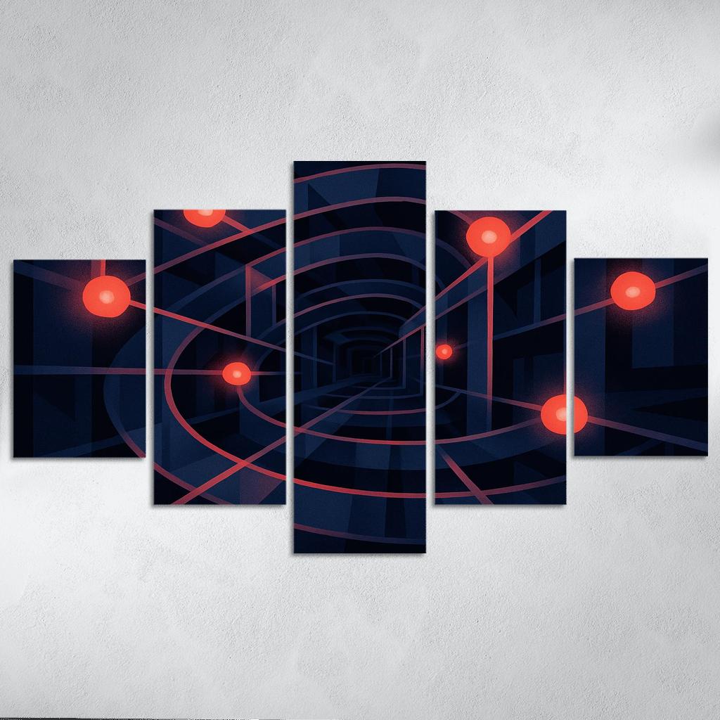 Labyrinth Of Lucid Echoes framed paintings