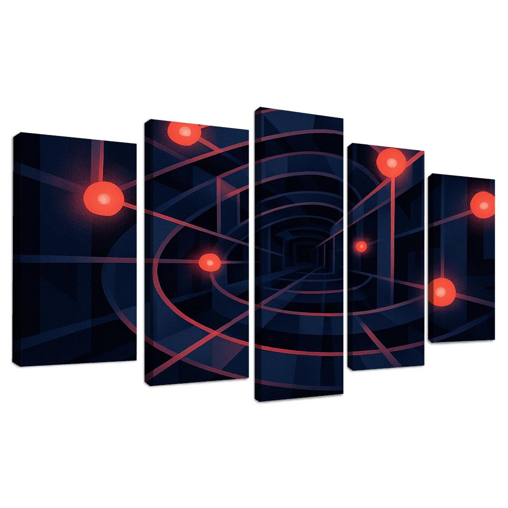 Labyrinth Of Lucid Echoes framed paintings