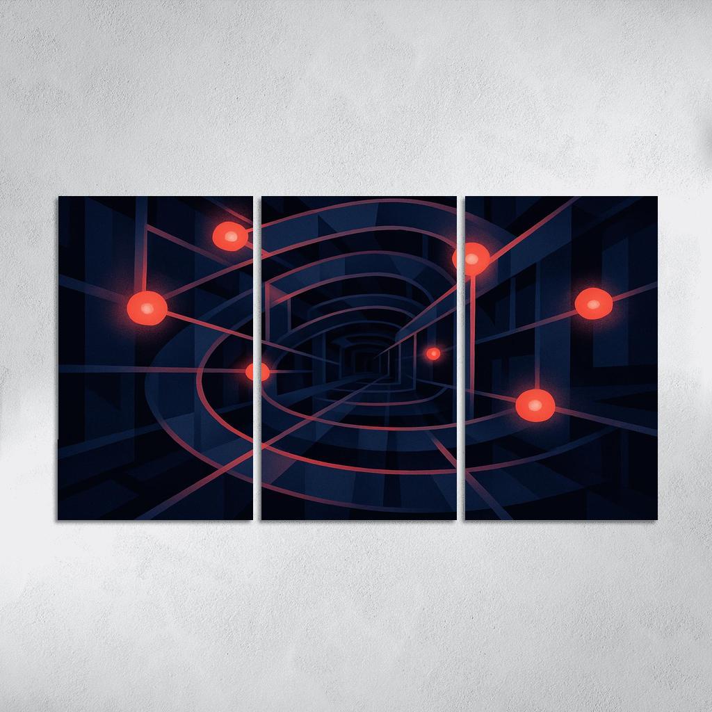 Labyrinth Of Lucid Echoes framed paintings