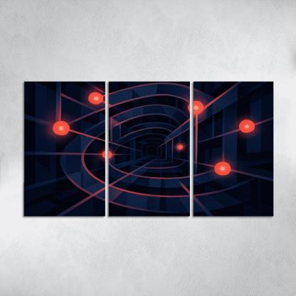 Labyrinth Of Lucid Echoes framed paintings