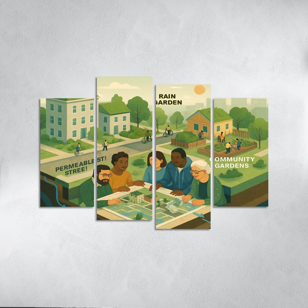 Ecosystems Thinking For Urban Resilience framed paintings