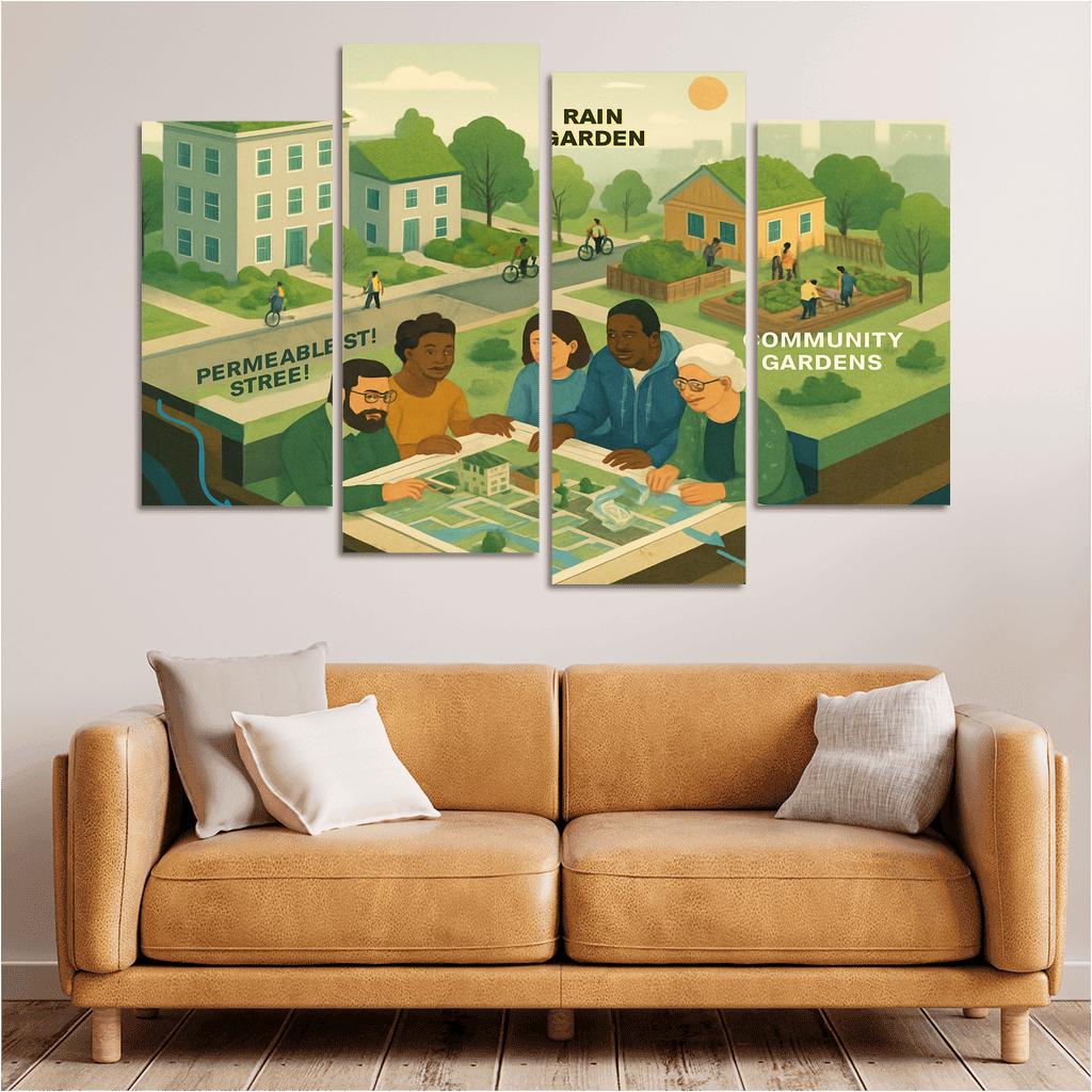 Ecosystems Thinking For Urban Resilience framed paintings