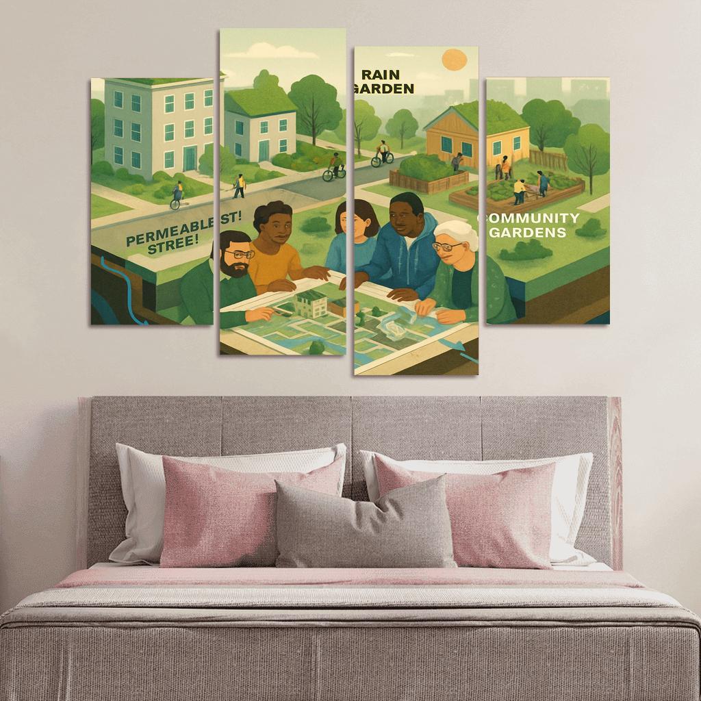 Ecosystems Thinking For Urban Resilience framed paintings