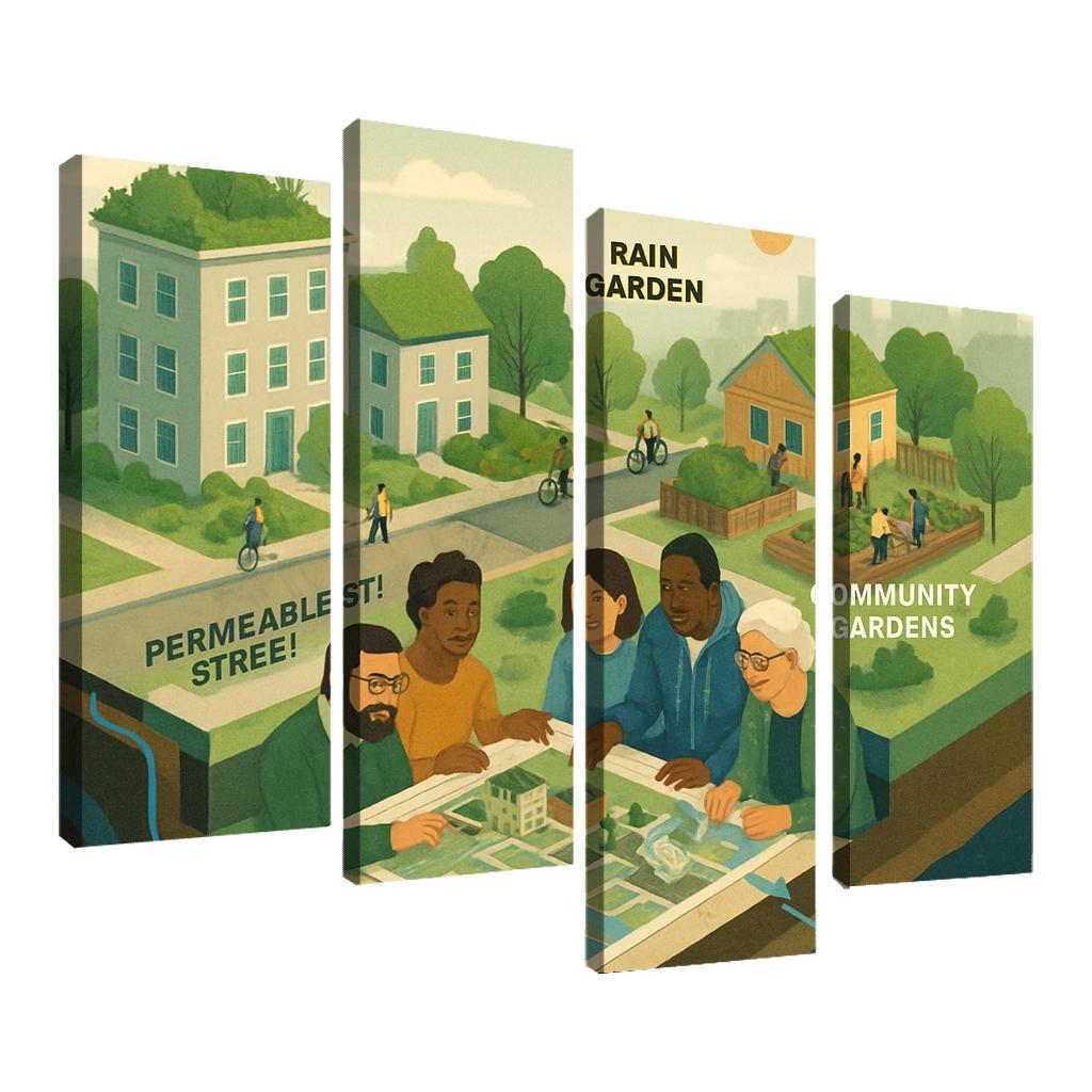 Ecosystems Thinking For Urban Resilience framed paintings