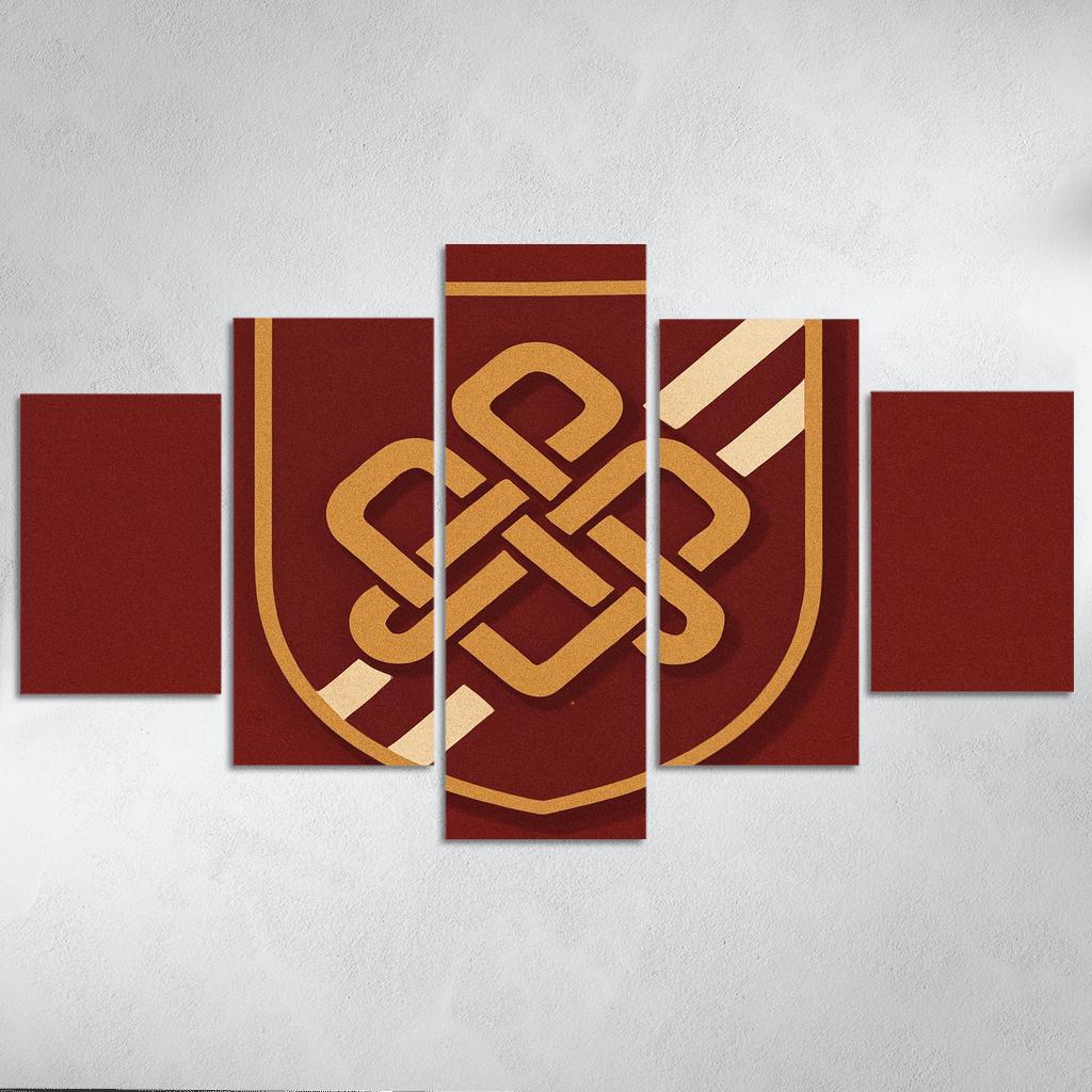 Heritage Knot Flag Concept premium artwork frames