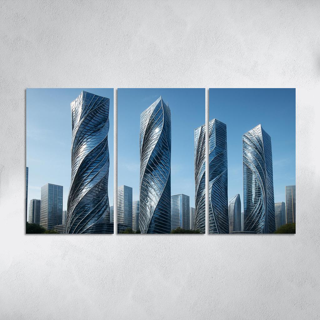 Kinetic Facade Towers premium artwork frames