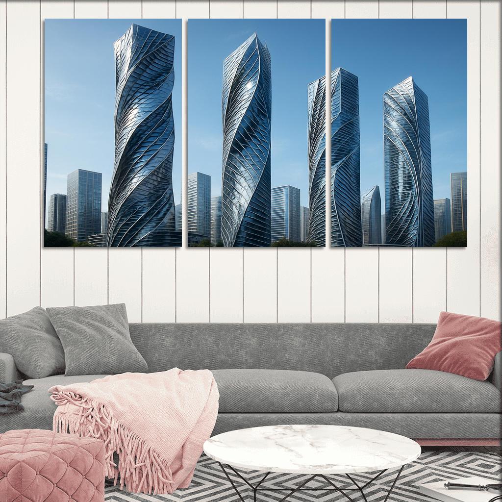 Kinetic Facade Towers premium artwork frames