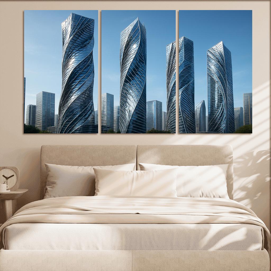 Kinetic Facade Towers premium artwork frames