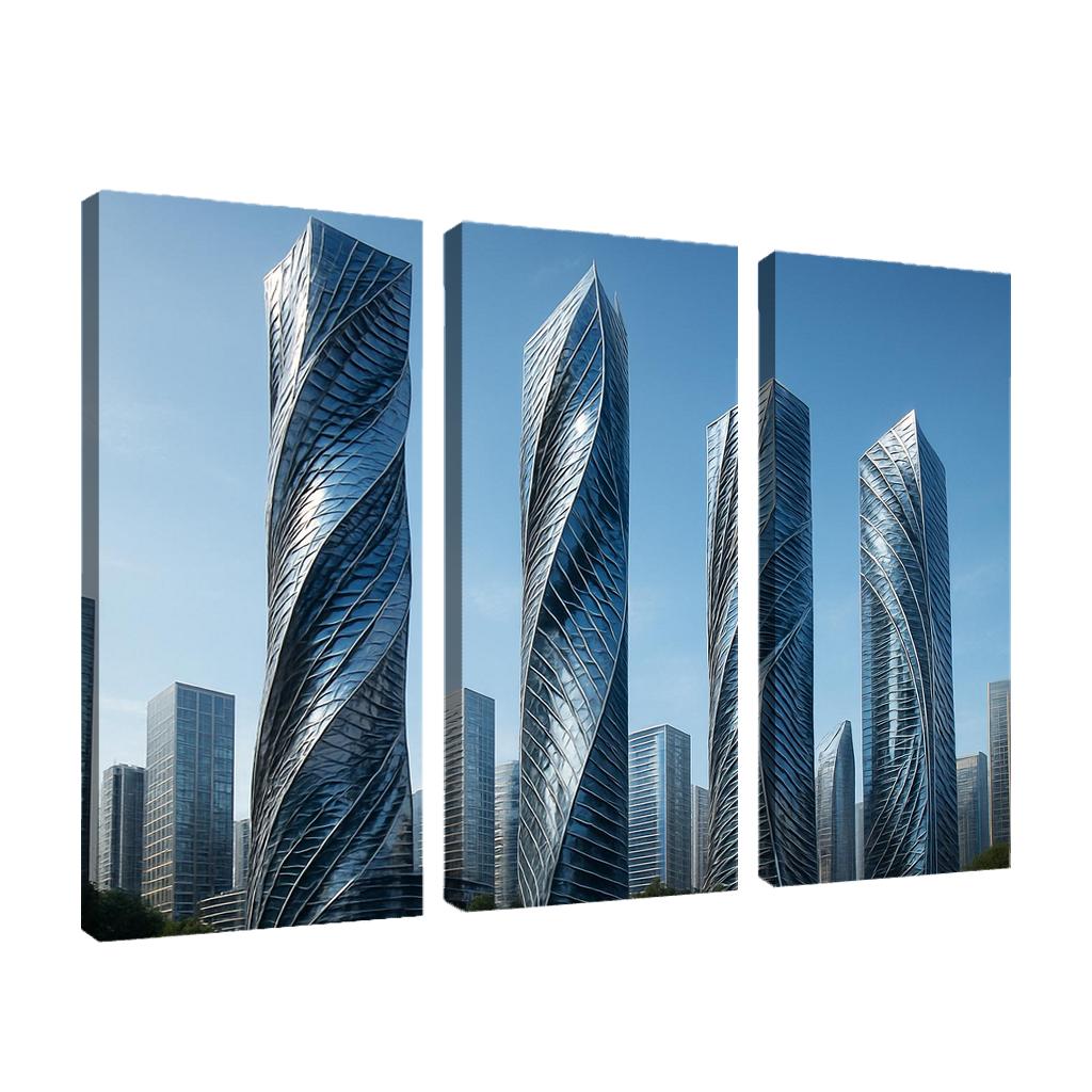 Kinetic Facade Towers premium artwork frames