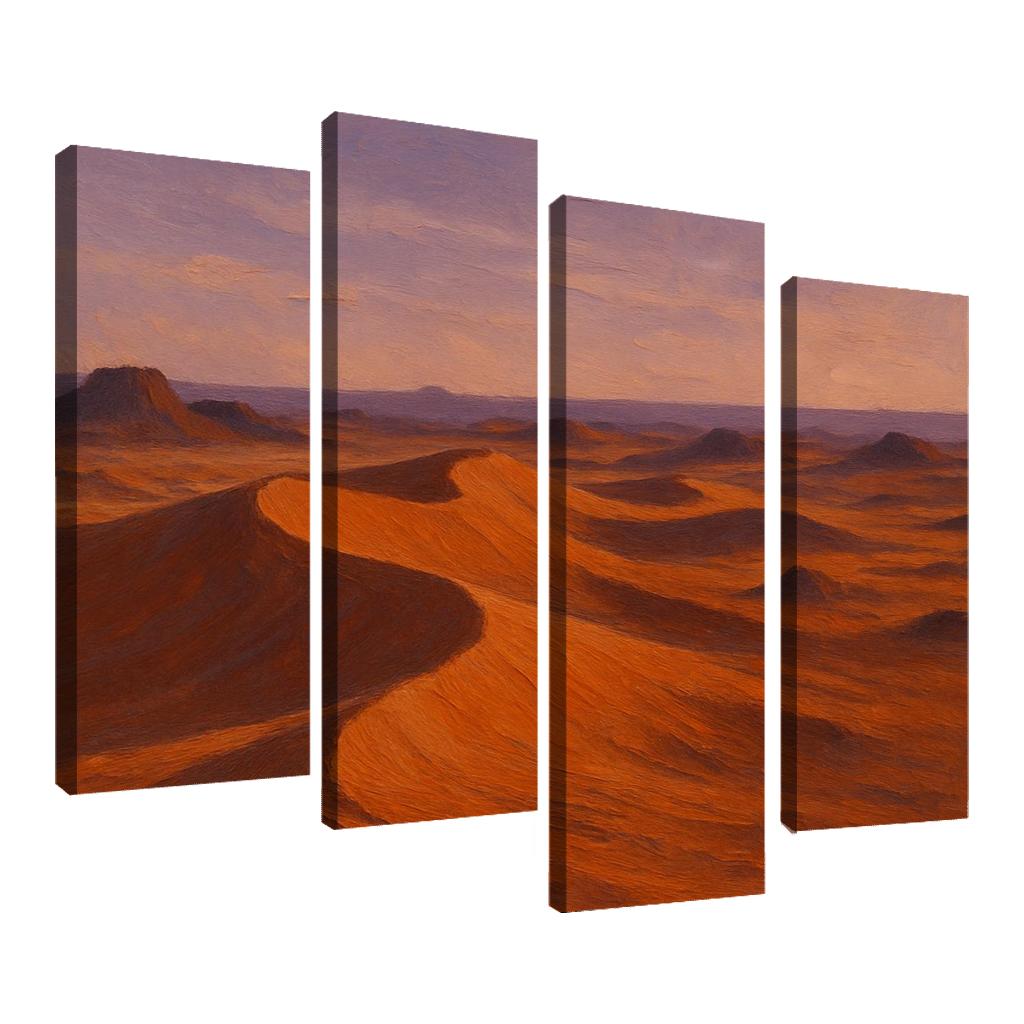 Amber Dunes At Quiet Dusk custom paintings frame