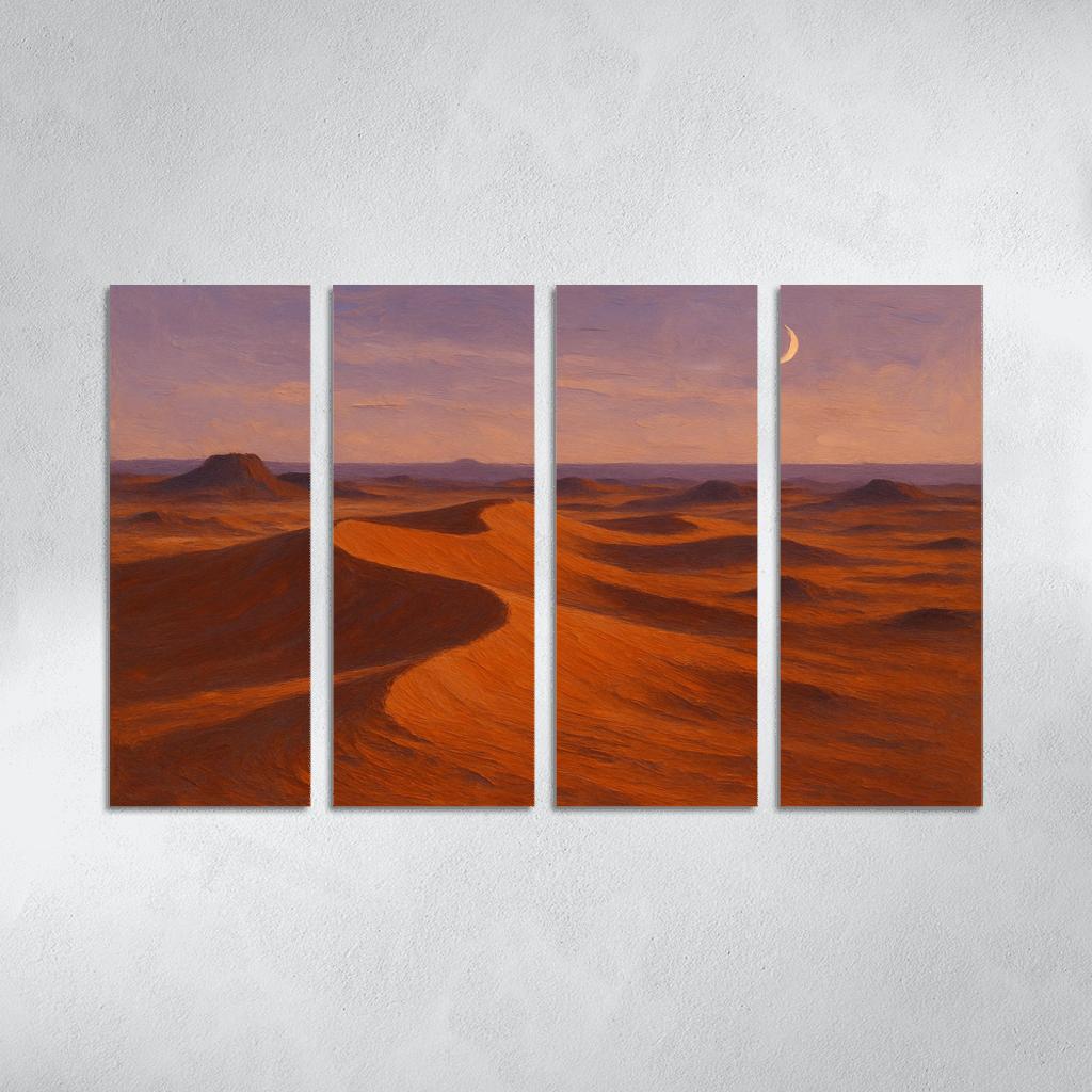 Amber Dunes At Quiet Dusk custom paintings frame