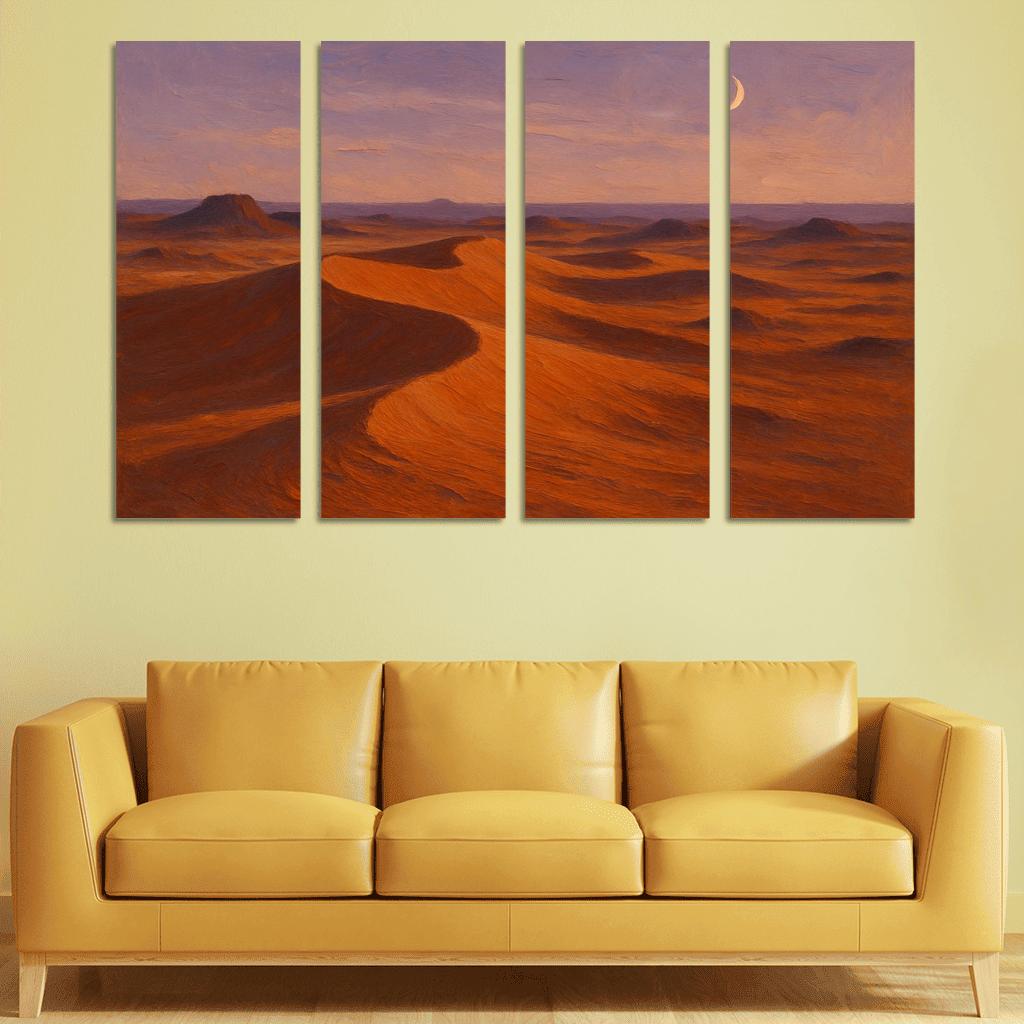 Amber Dunes At Quiet Dusk custom paintings frame