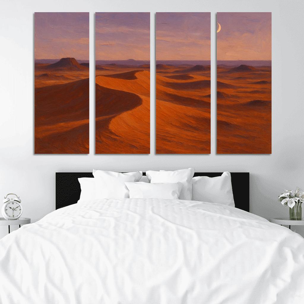 Amber Dunes At Quiet Dusk custom paintings frame