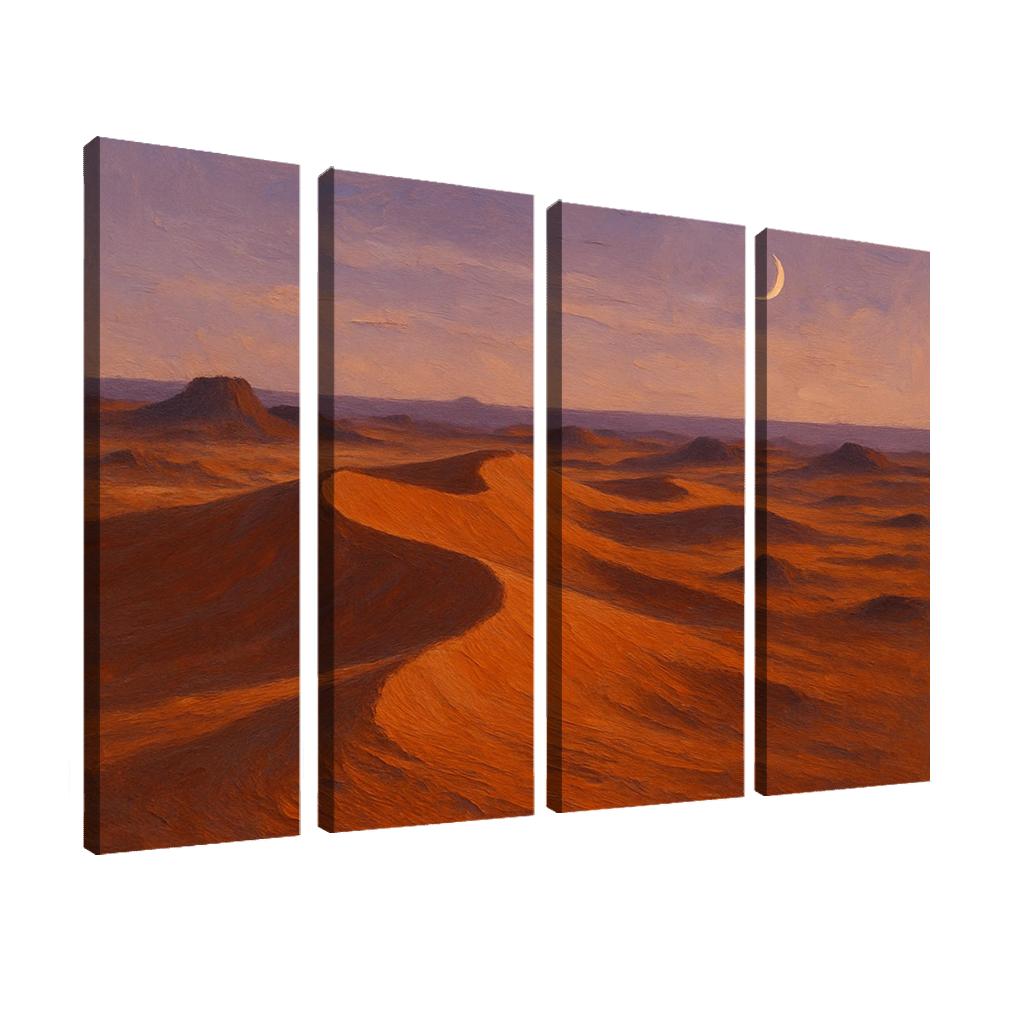 Amber Dunes At Quiet Dusk custom paintings frame