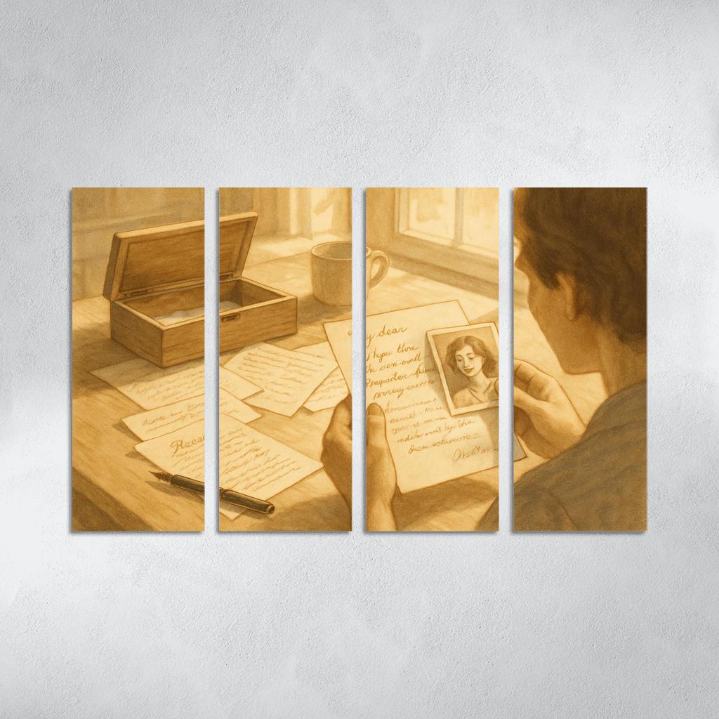 Letters For Tomorrow oil paintings frame