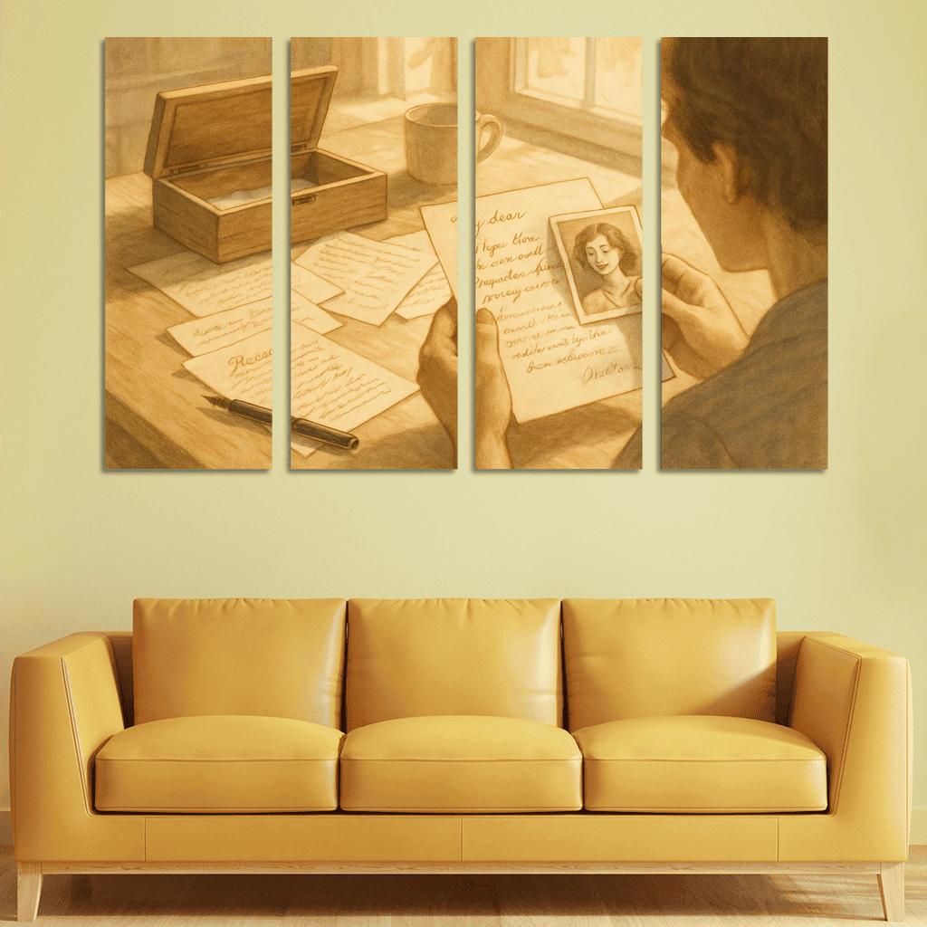 Letters For Tomorrow oil paintings frame
