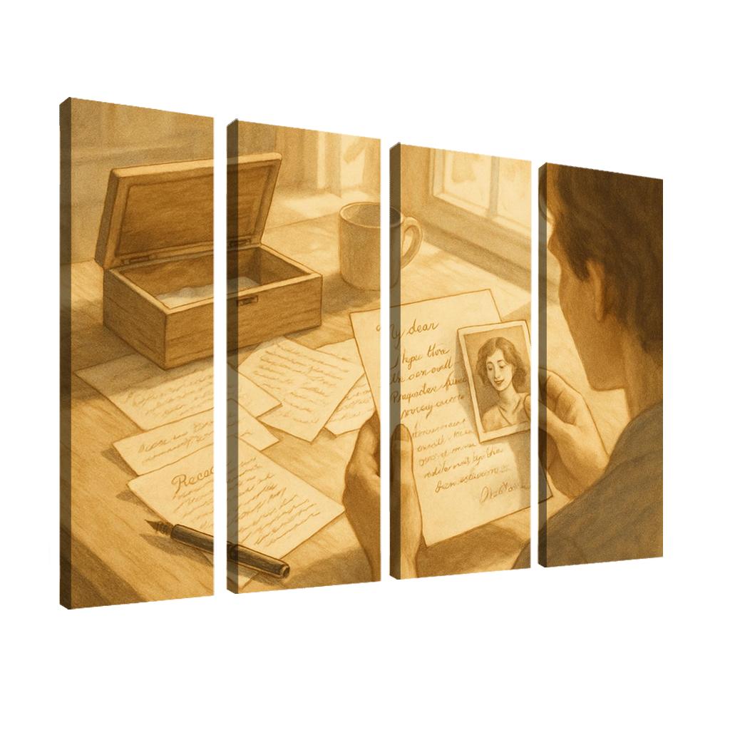 Letters For Tomorrow oil paintings frame