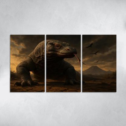 Komodo Dragon On Volcanic Plain art trends