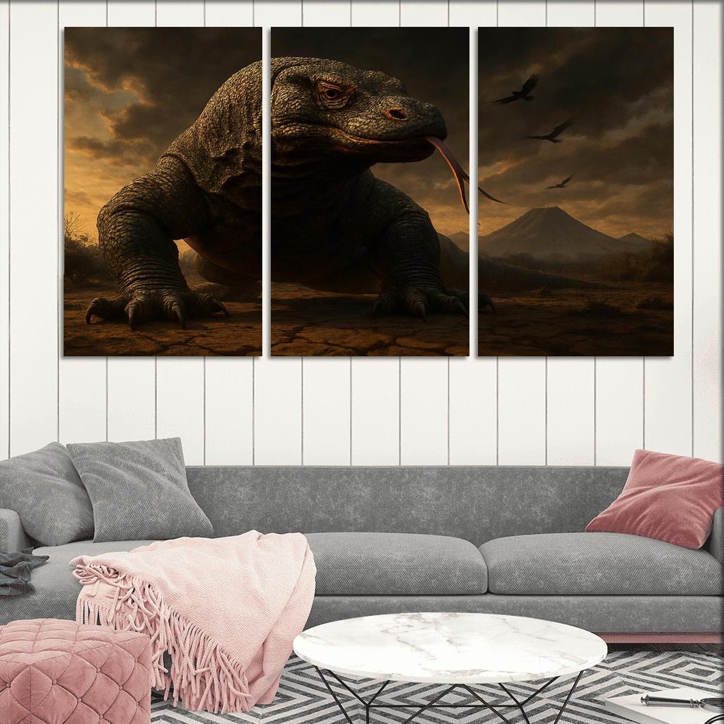 Komodo Dragon On Volcanic Plain art trends