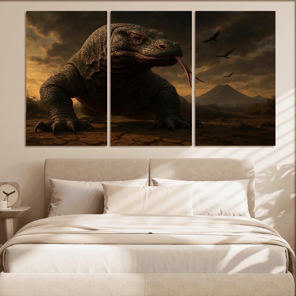 Komodo Dragon On Volcanic Plain art trends