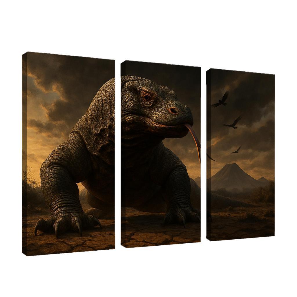 Komodo Dragon On Volcanic Plain art trends
