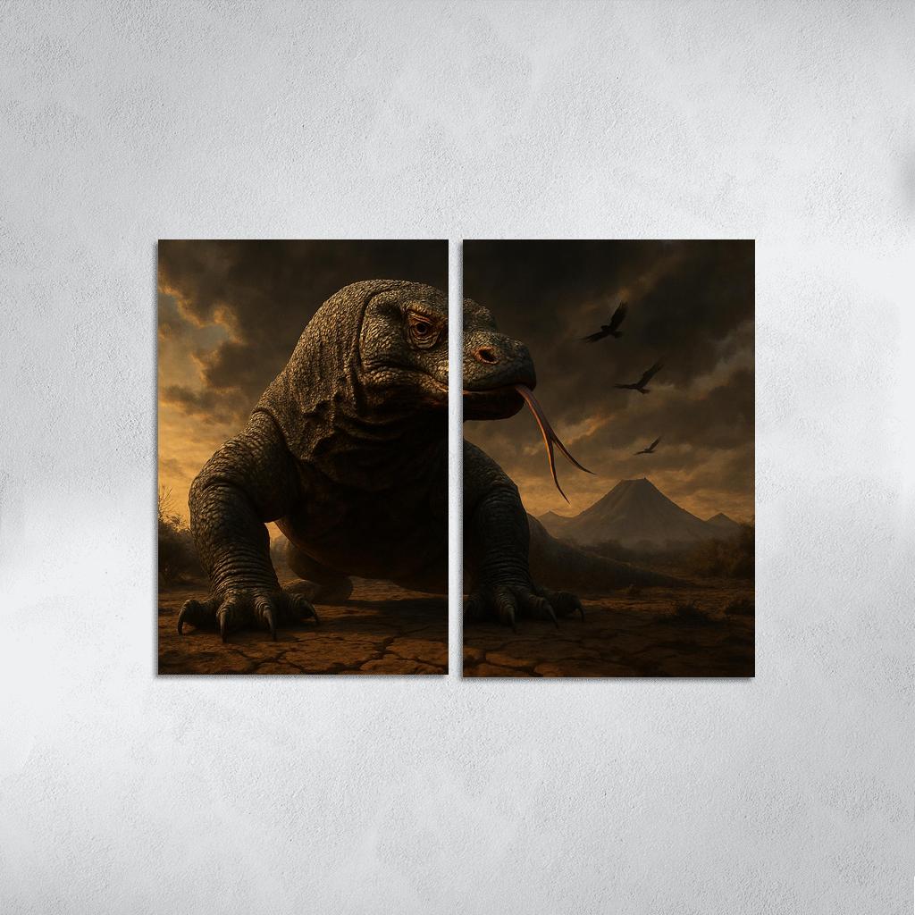Komodo Dragon On Volcanic Plain art trends