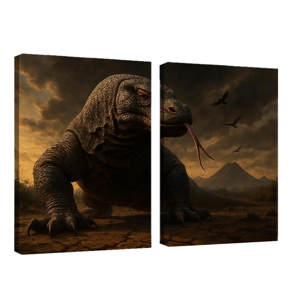 Komodo Dragon On Volcanic Plain art trends