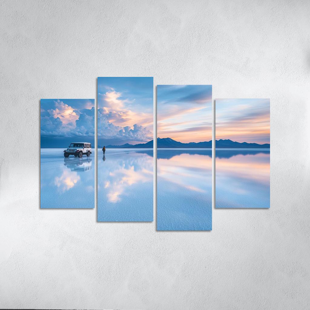 Uyuni Salt Flats Mirror modern paintings frame