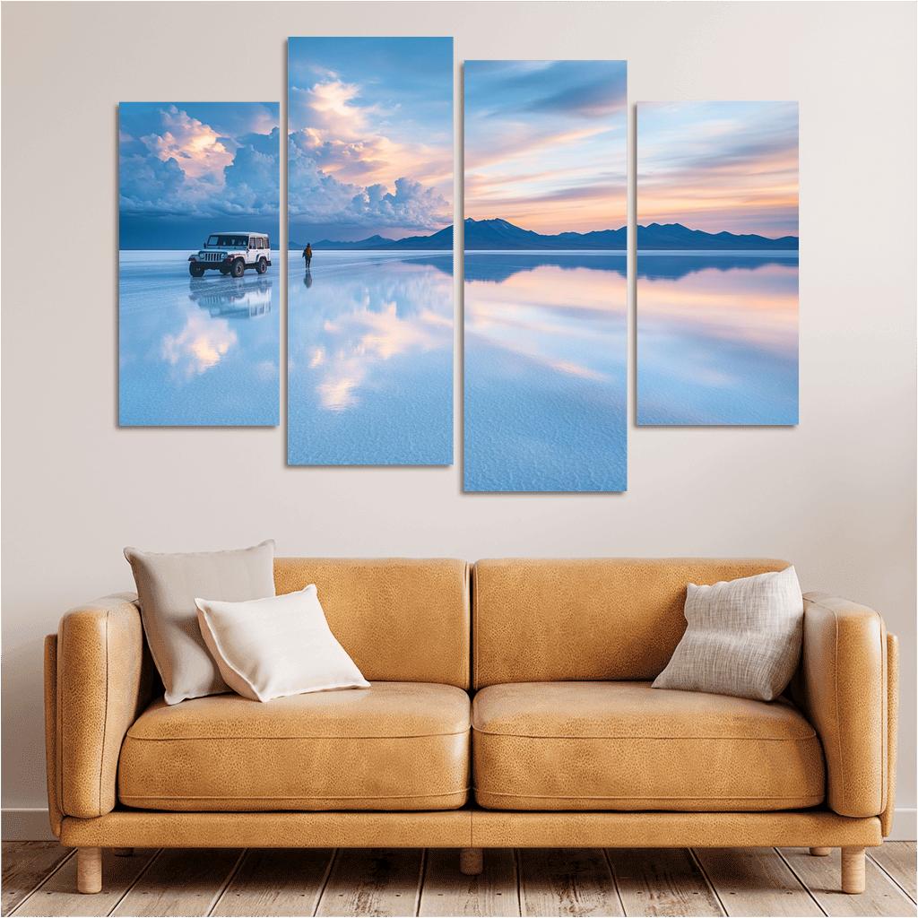 Uyuni Salt Flats Mirror modern paintings frame