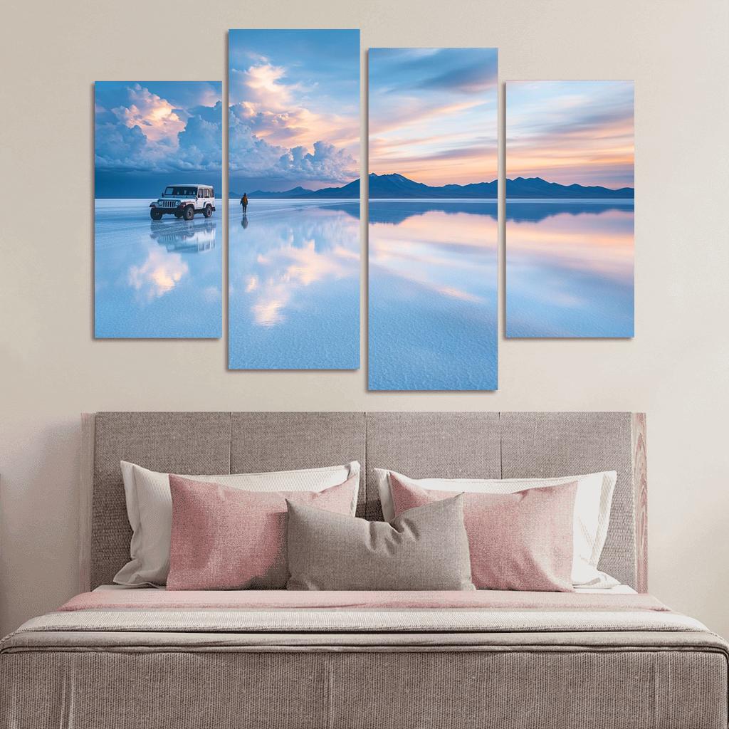 Uyuni Salt Flats Mirror modern paintings frame