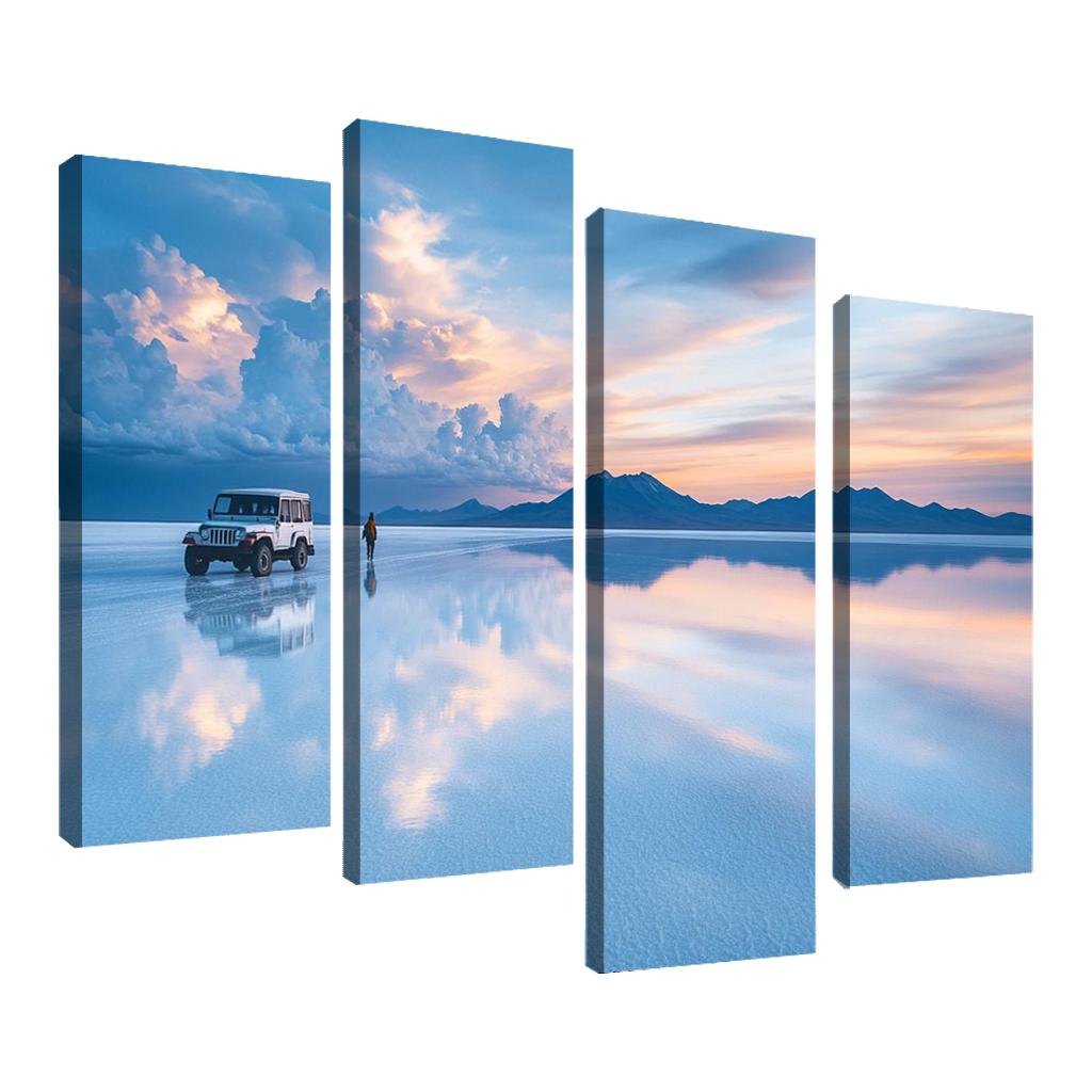 Uyuni Salt Flats Mirror modern paintings frame