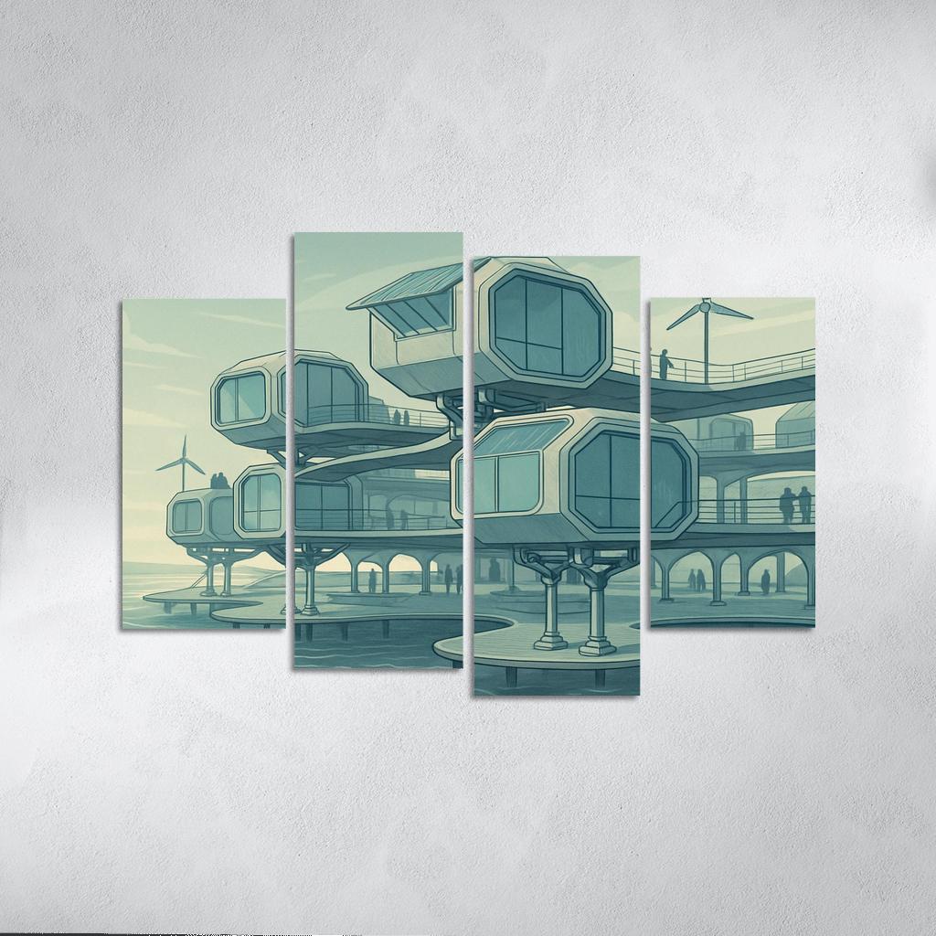 Modular Tidal Habitats premium artwork frames