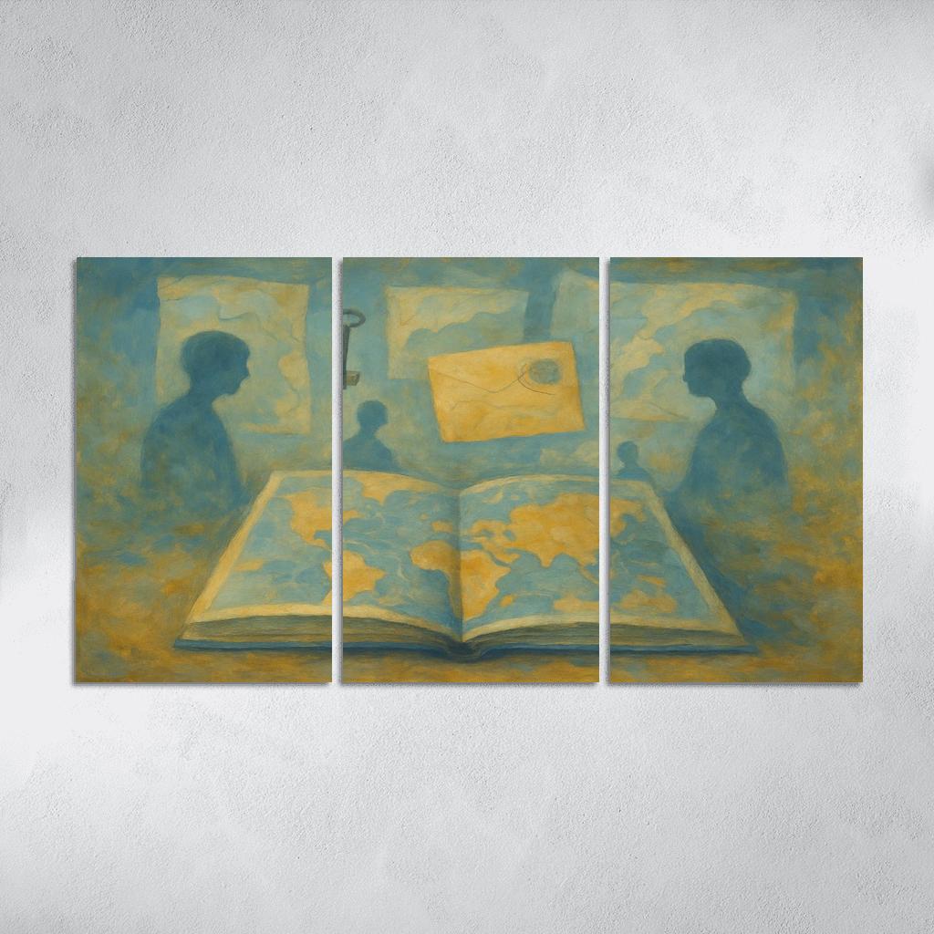 Cartography Of Forgotten Emotions abstract paintings frame