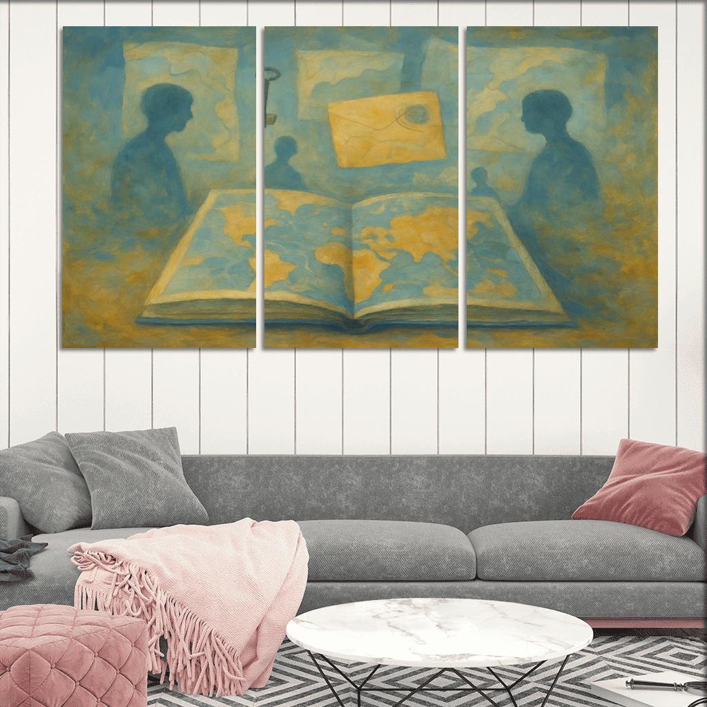 Cartography Of Forgotten Emotions abstract paintings frame