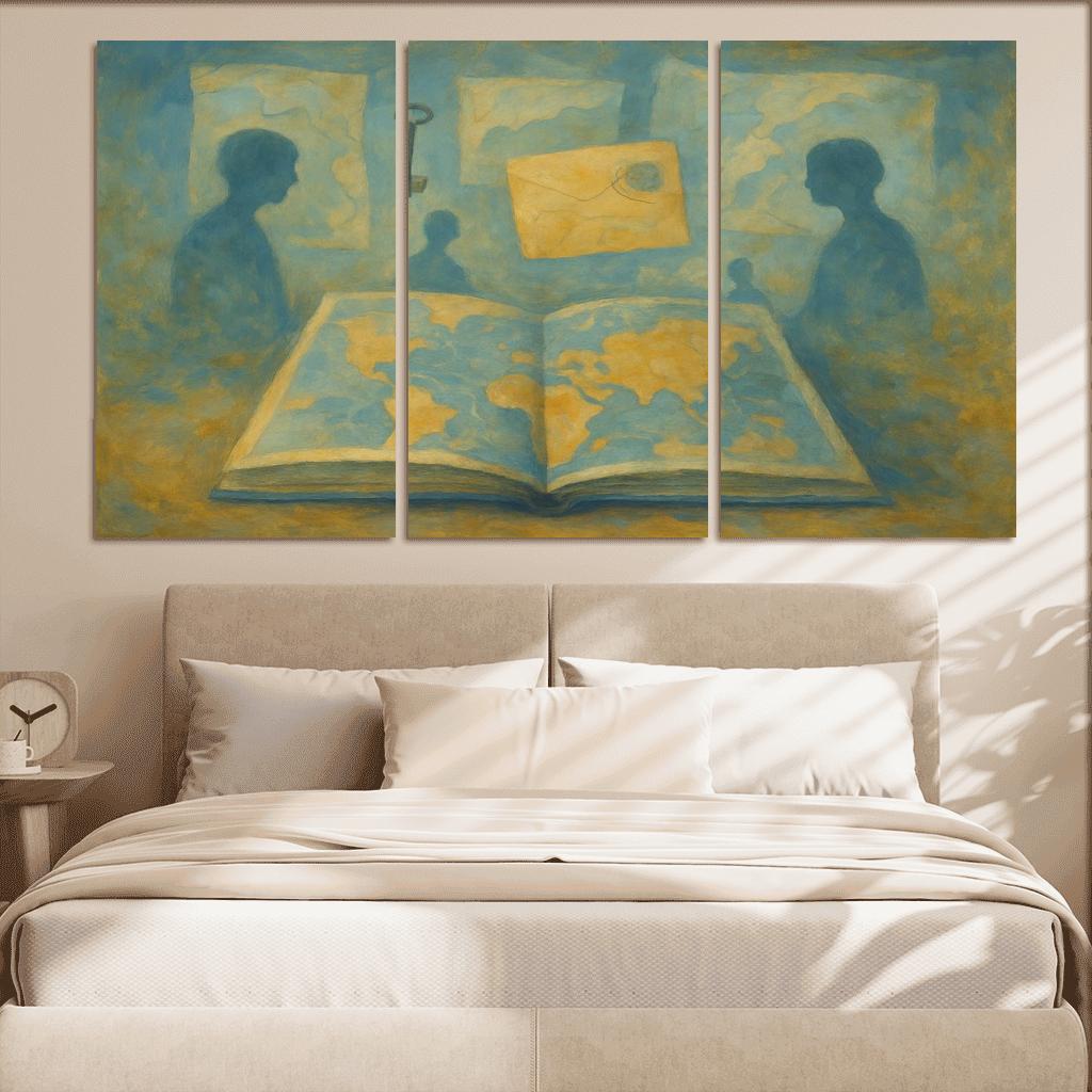 Cartography Of Forgotten Emotions abstract paintings frame