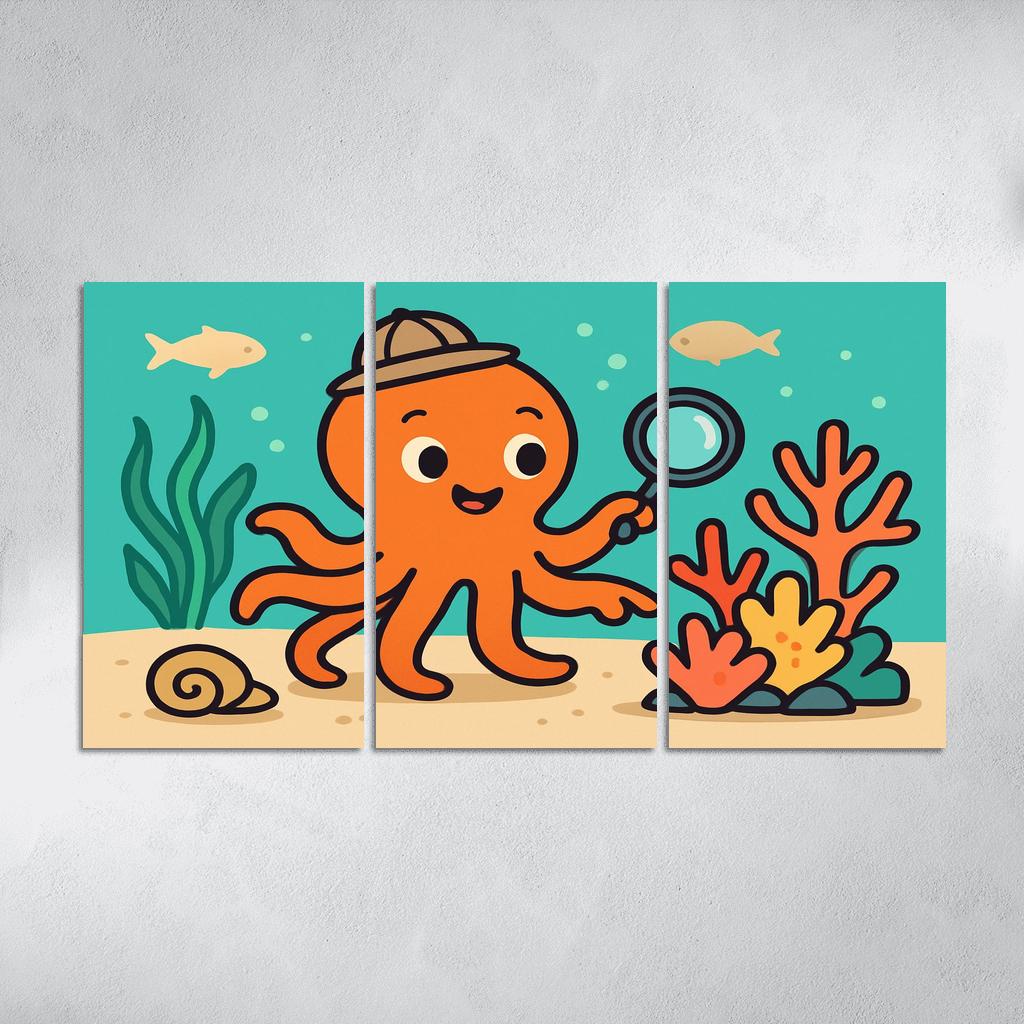 Coral Reef Explorer Octopus art trends