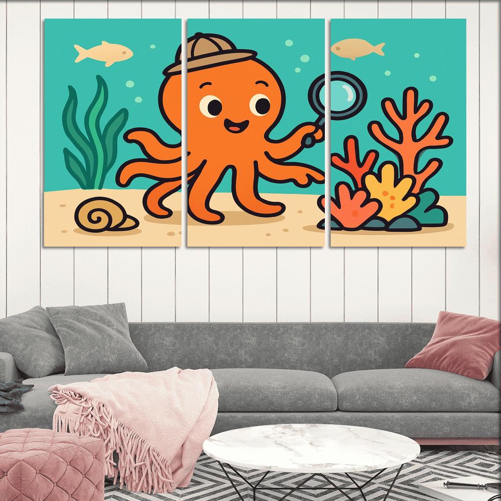 Coral Reef Explorer Octopus art trends