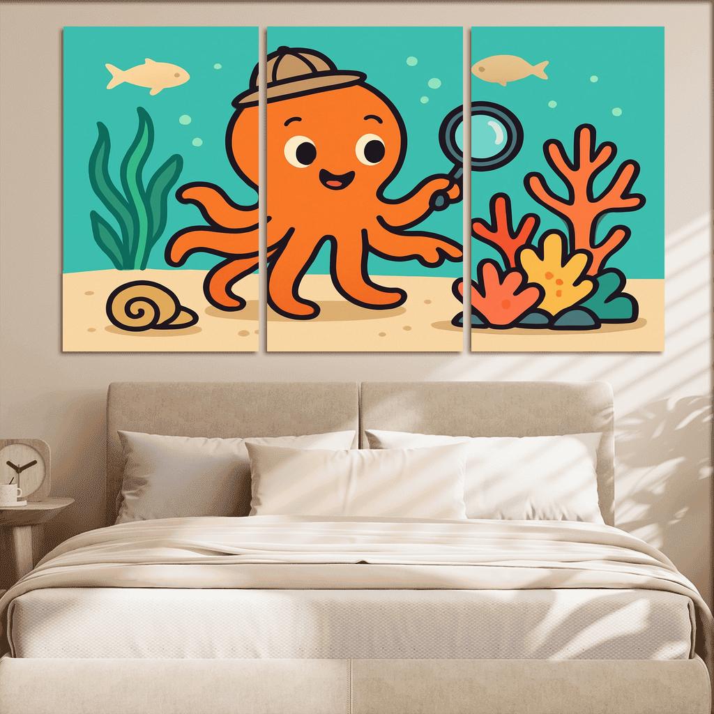 Coral Reef Explorer Octopus art trends