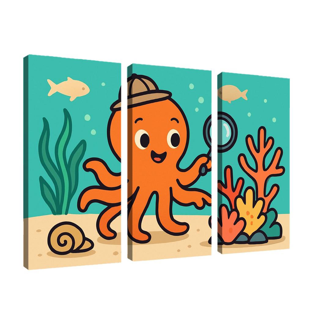 Coral Reef Explorer Octopus art trends