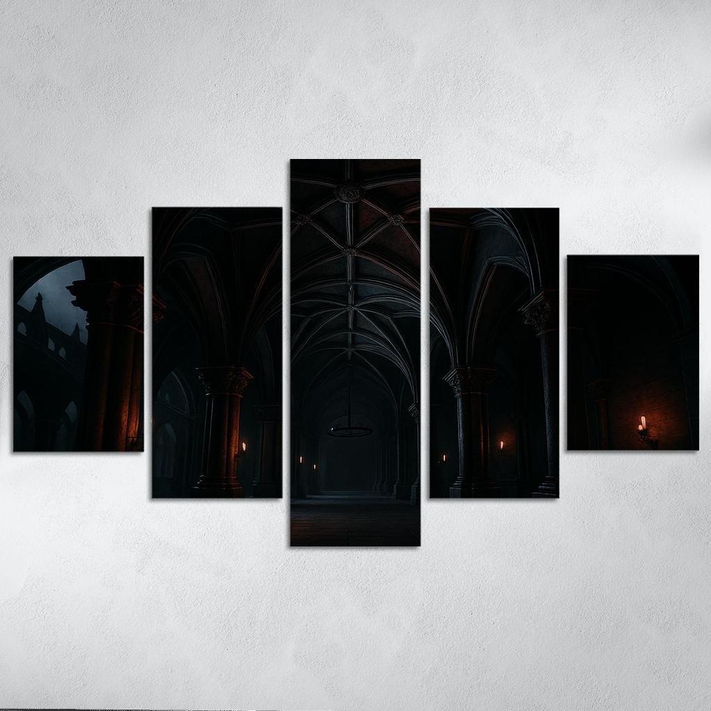 Obsidian Ribbed Vault wall art