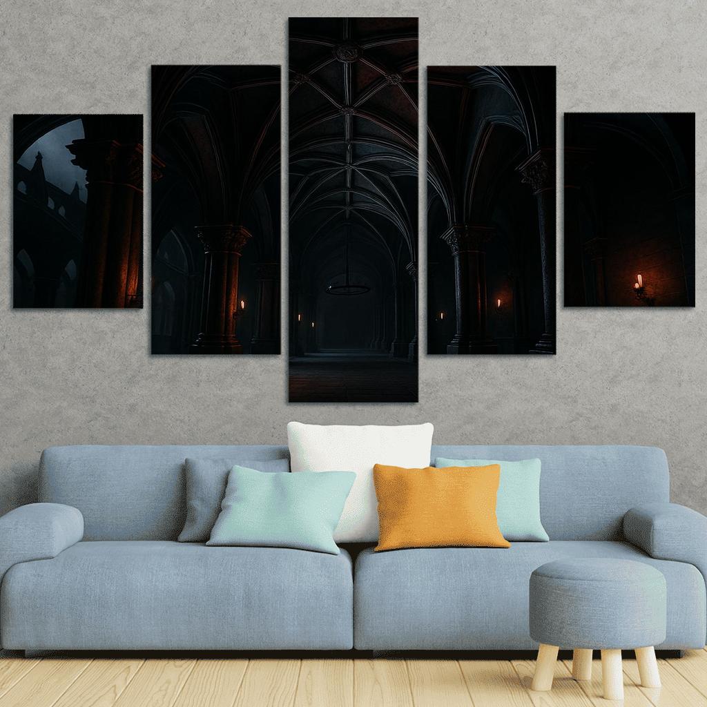 Obsidian Ribbed Vault wall art