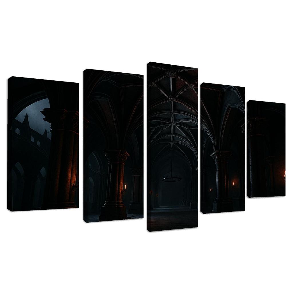 Obsidian Ribbed Vault wall art