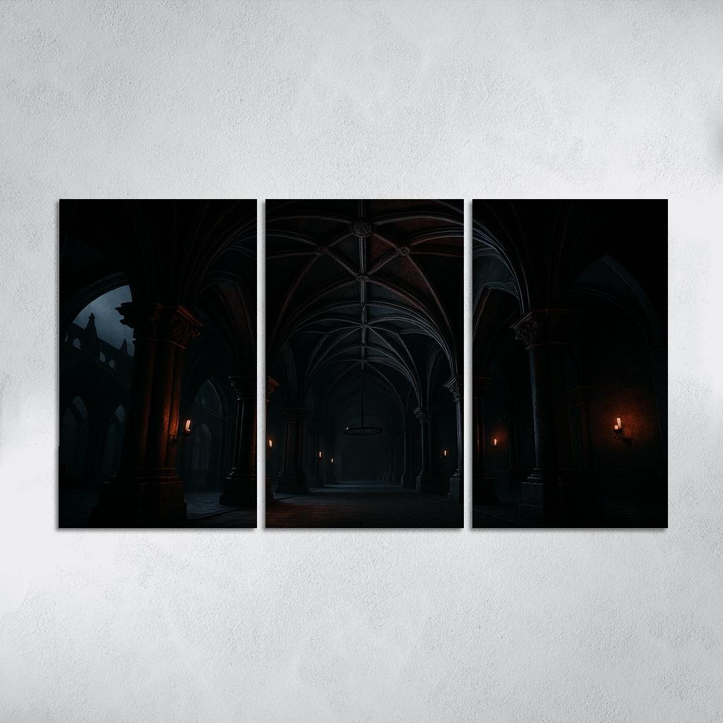 Obsidian Ribbed Vault wall art