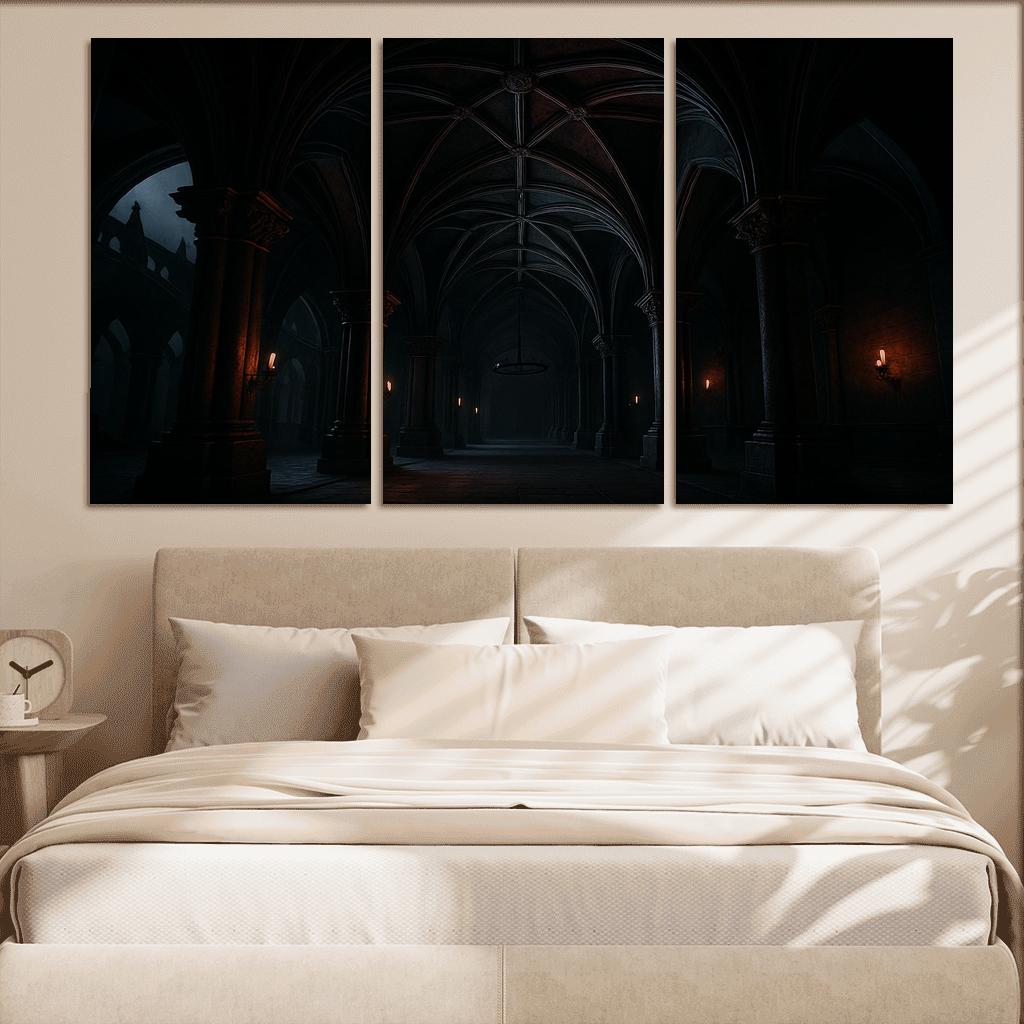 Obsidian Ribbed Vault wall art