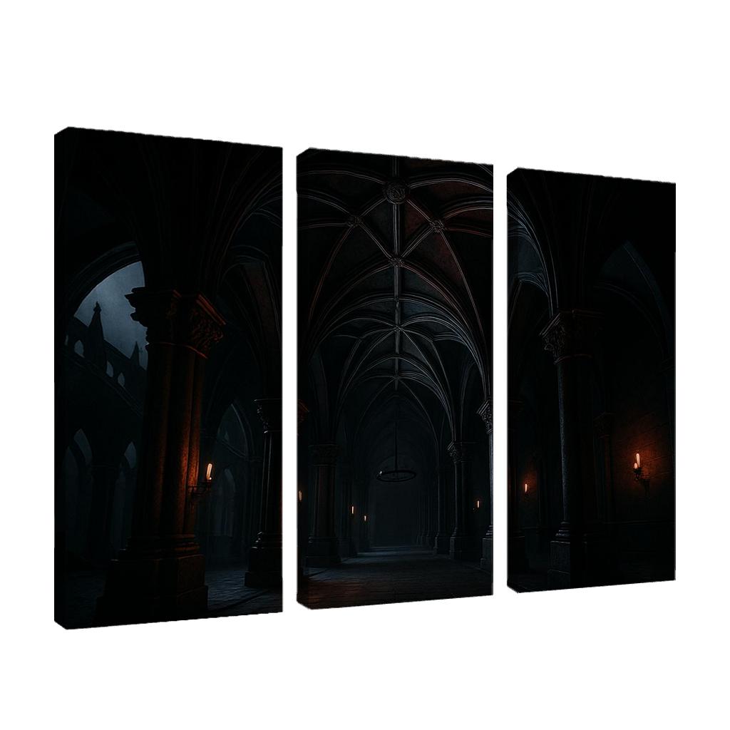 Obsidian Ribbed Vault wall art