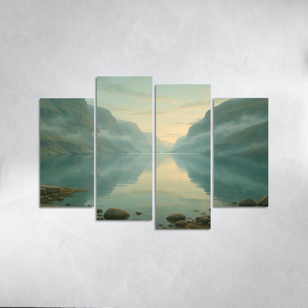 Opaline Fjord At Dawn wall decor