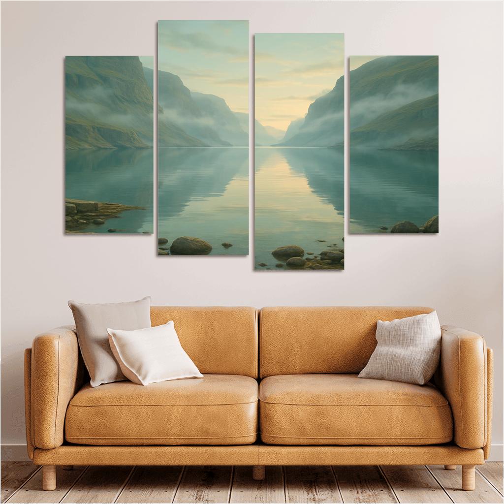 Opaline Fjord At Dawn wall decor