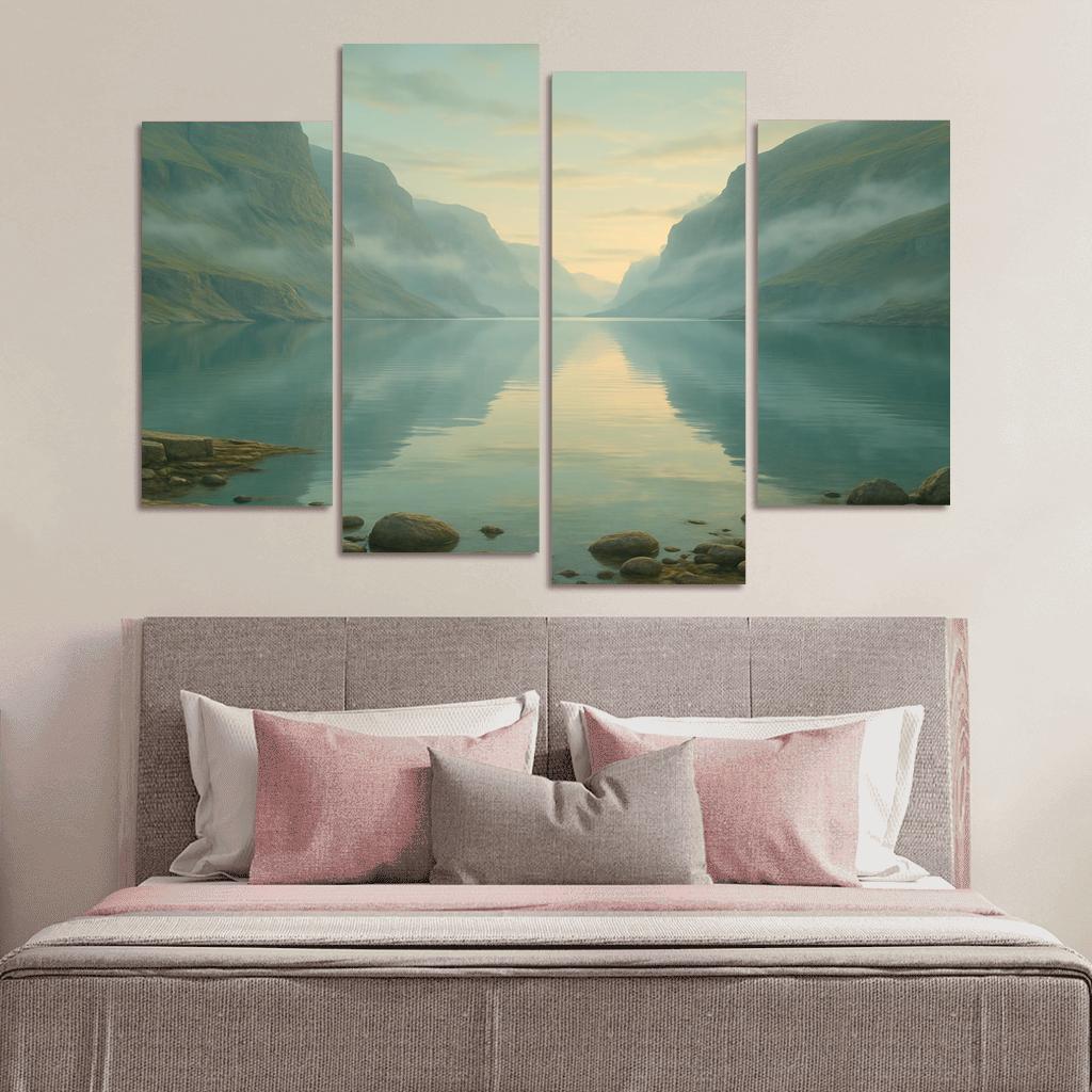 Opaline Fjord At Dawn wall decor